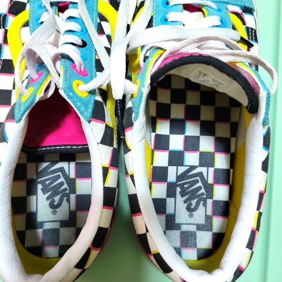 Vans Old Skool Crazy Checks Multi Shoes 9.5 Men - Picture 4 of 10